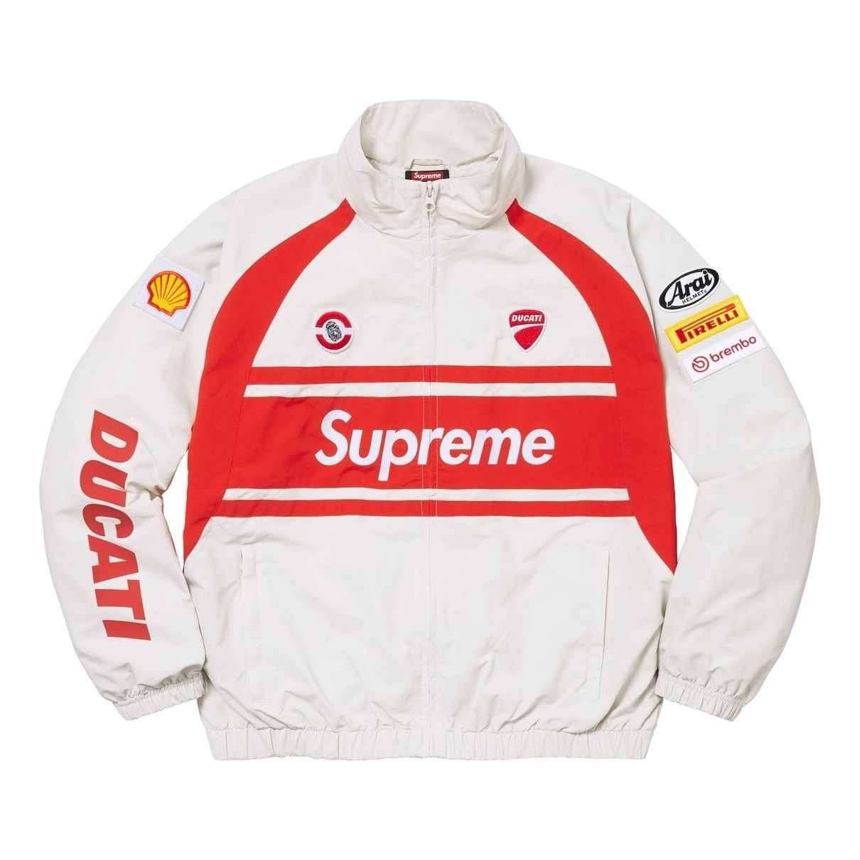 Ветровка Supreme Supreme DUCATI Track Jacket Бяло | SUP-SS24-276, 0