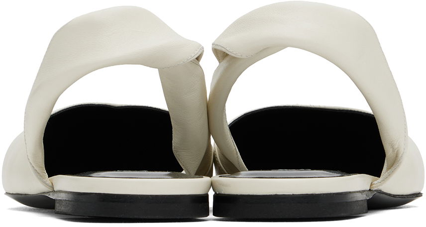 Грижа за обувките BY FAR BY FAR Yasha Slingback Flats Бяло | MWFFC024LL002WH020PL, 1