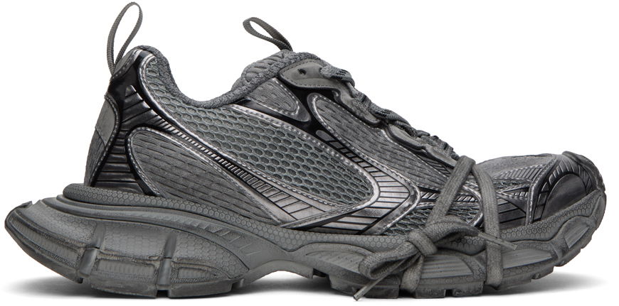 Кецове и обувки Balenciaga 3XL Sneakers "Gray" Сиво | 734734-W3XL1-1210, 0