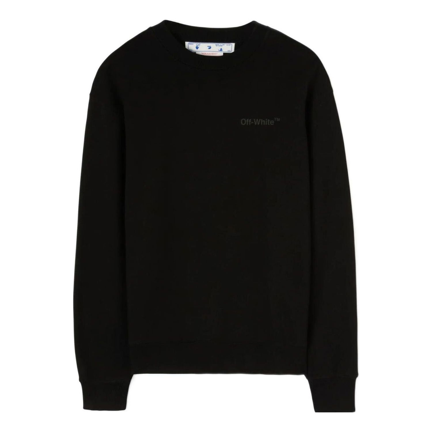 Пуловер Off-White Printing Round Neck Sweatshirt Черно | OMBA057C99FLE0091010, 0