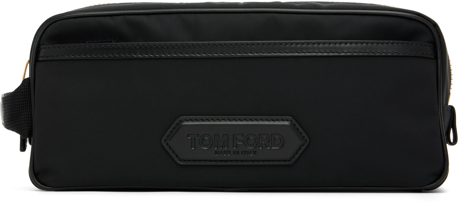 Чанта за пътуване Tom Ford Tom Ford Canvas Double Zip Toiletry Bag Черно | Y0369-TNY017G, 0