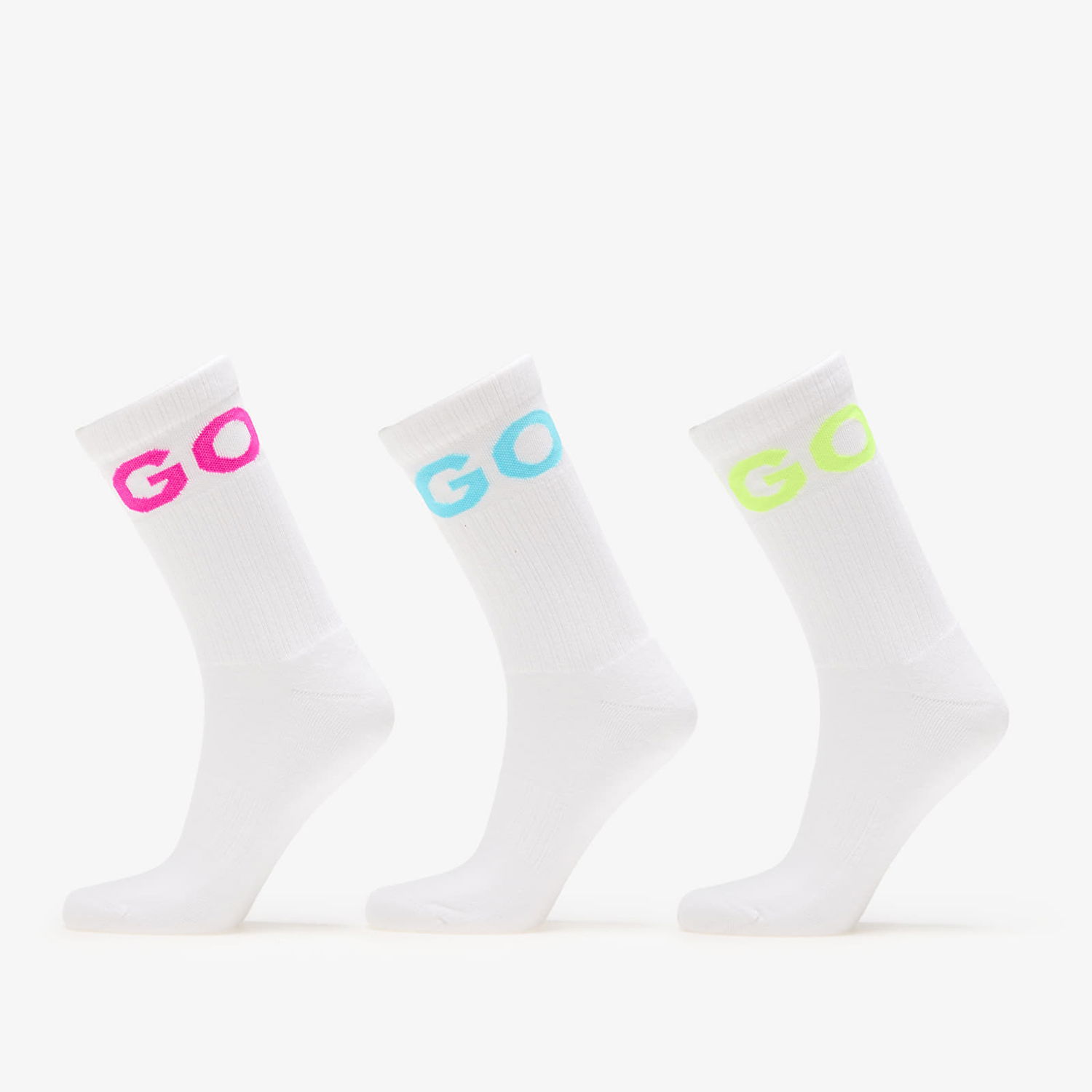 Чорапи BOSS Hugo Boss Iconic CC Socks 3-Pack Бяло | 50531517-963, 0