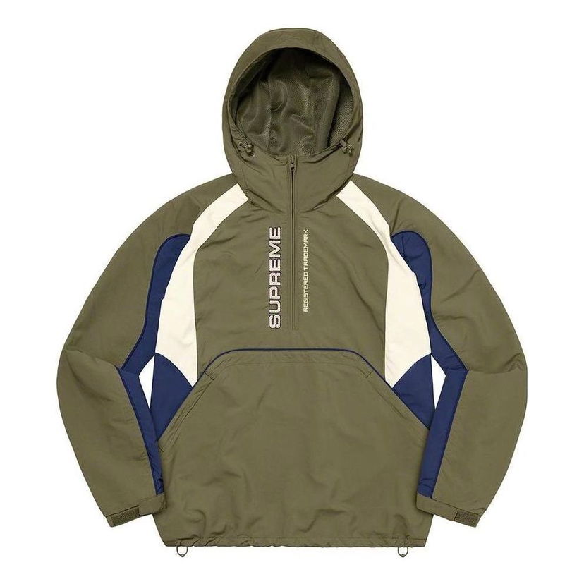 Ветровка Supreme Supreme Paneled Half Zip Pullover Зелено | SUP-FW22-730