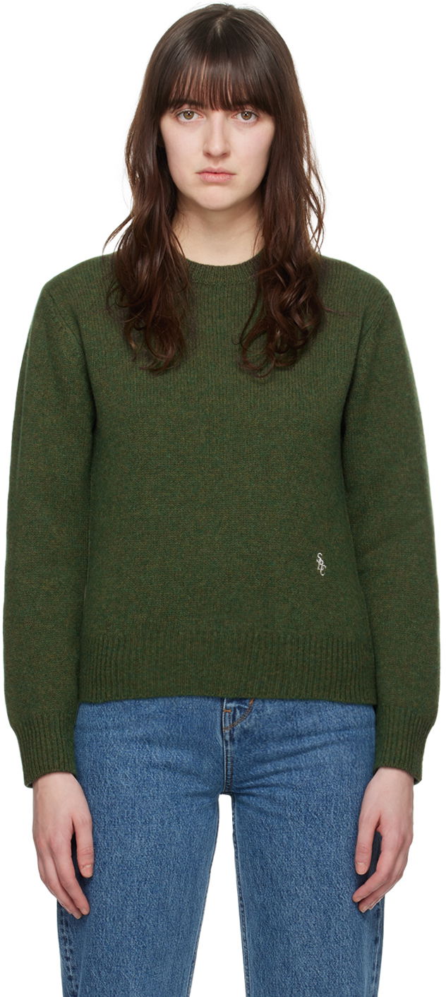 Пуловер Sporty & Rich 'SRC' Sweater Зелено | WSAW238RO, 0