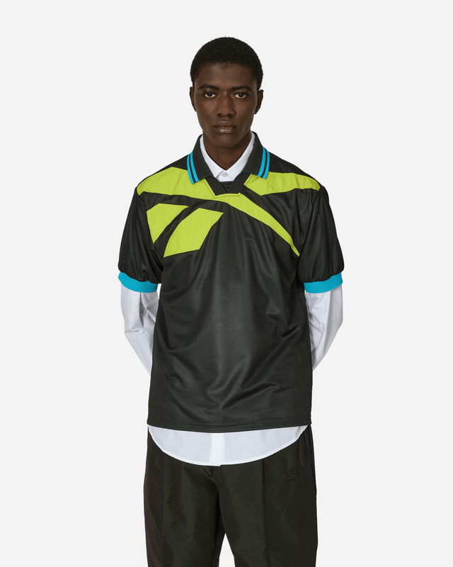 Botter Vector Layered Polo Shirt Black / Acid Yellow