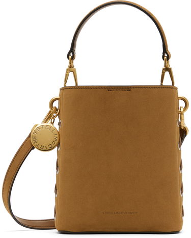 Дамска чанта Stella McCartney Whipstitched Bucket Bag Кафяво | 7B0093WP0518, 0