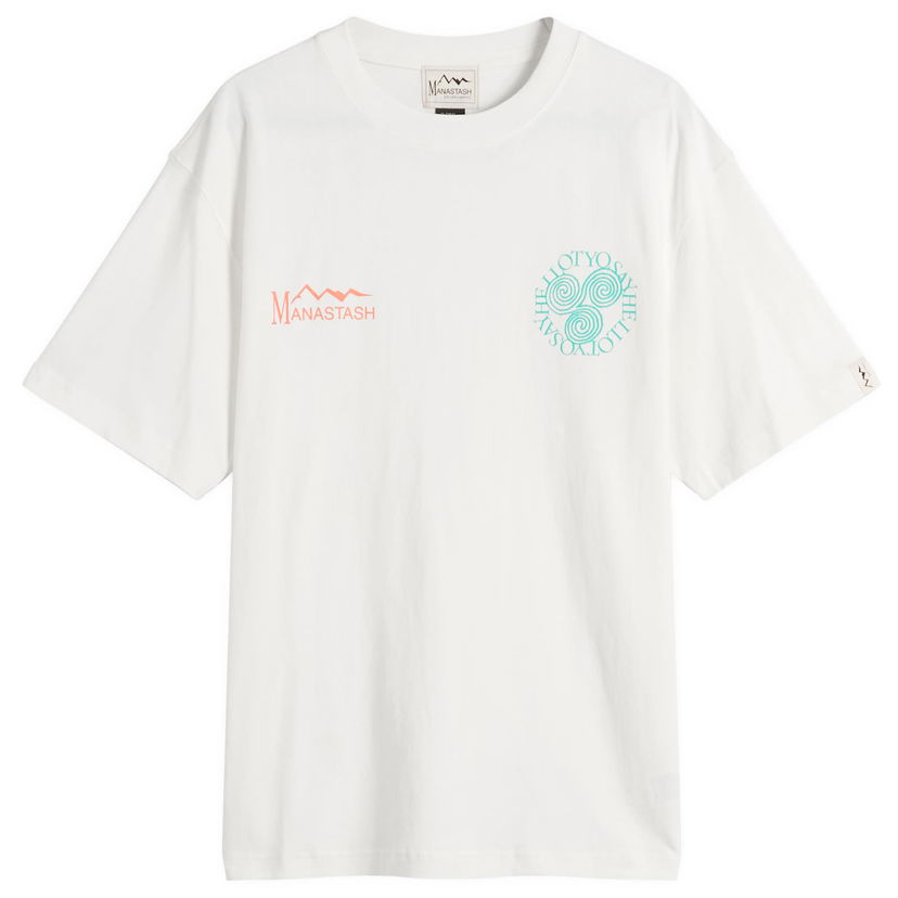 Тениска Manastash Say Hello T-Shirt, Size Small Бяло | 7925234014-030