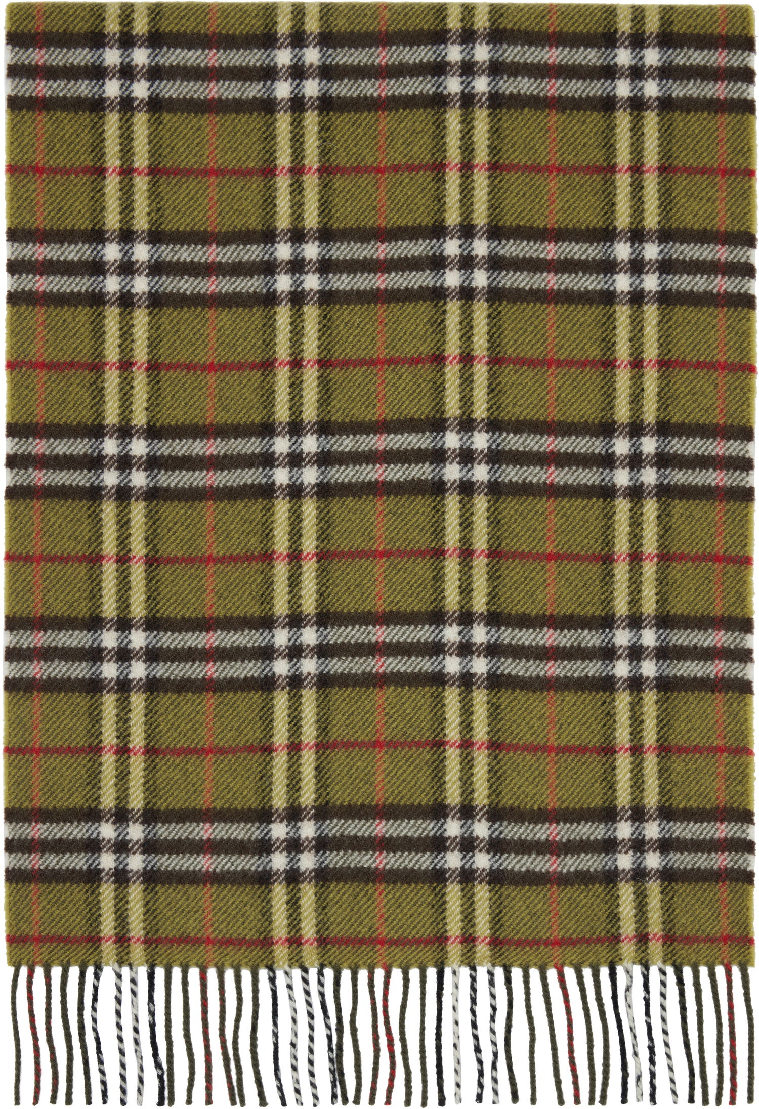 Шал Burberry Burberry British Wool Check Scarf Зелено | 8109459, 0