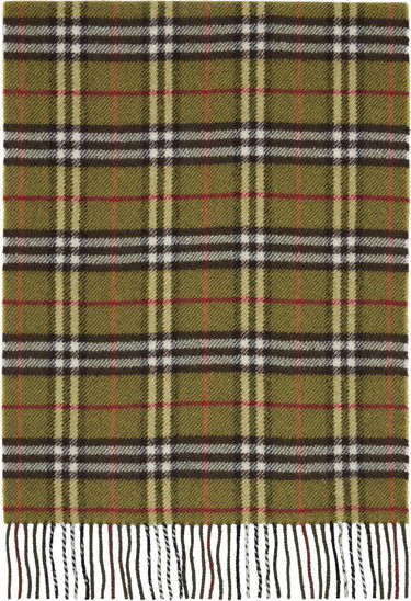 Шал Burberry Burberry British Wool Check Scarf Зелено | 8109459, 0