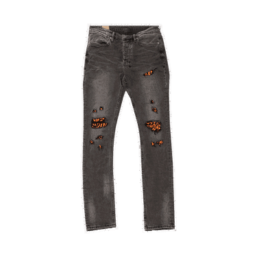 Дънки Ksubi Van Winkle Angst Distressed Denim Jeans with Orange Patches Сиво | 5000007253, 0