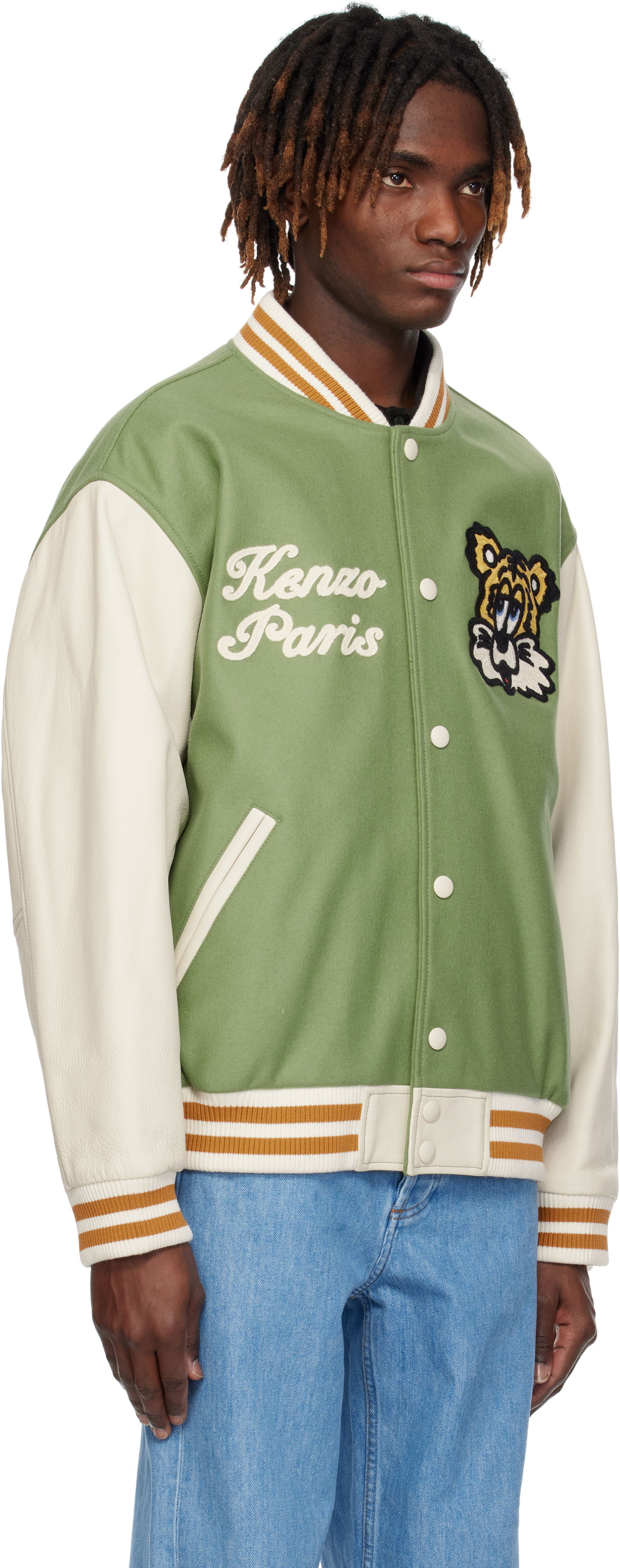 Яке бомбър KENZO VERDY Edition Varsity Bomber Jacket Зелено | FF58BL1509OH, 1