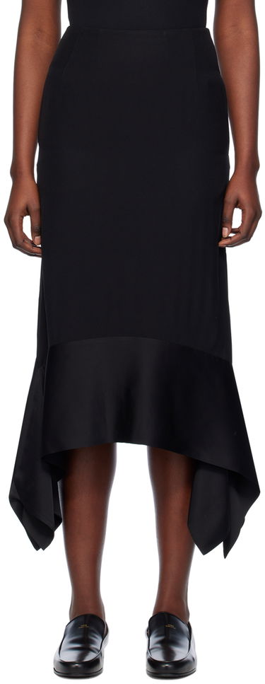 Пола TOTEME Asymmetrical Maxi Skirt Черно | 241-WRB1016-FB0020, 0