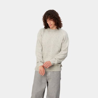Суитчър Carhartt WIP Anglistic Sweater "Speckled Salt" Сиво | I010977_1T7_XX, 0