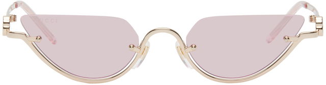 Gold Cat-Eye Sunglasses