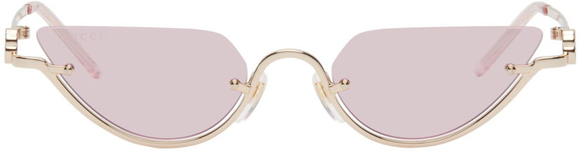 Слънчеви очила Gucci Gold Cat-Eye Sunglasses Розово | GG1603S