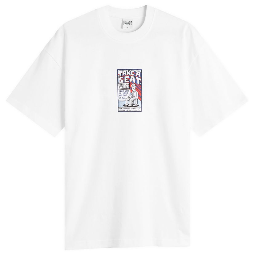 Тениска Polar Skate Co. Take A Seat Graphic T-Shirt, Size Small, Polar Skate Co. Бяло | PSC-F25-33-WHT