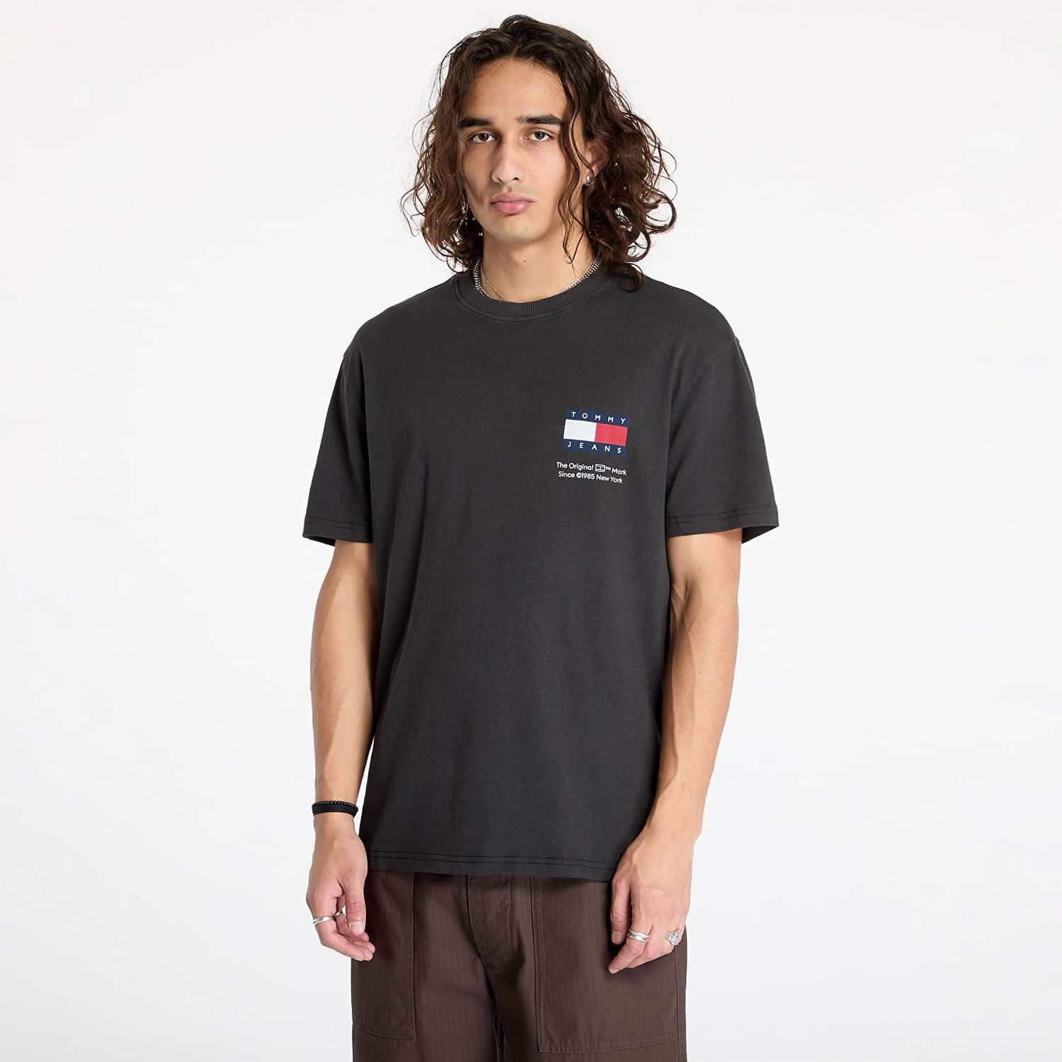Тениска Tommy Hilfiger T-shirt Tommy Jeans Regular Fun Novelty 2 Tee Black XL Черно | DM0DM18548 BDS, 0