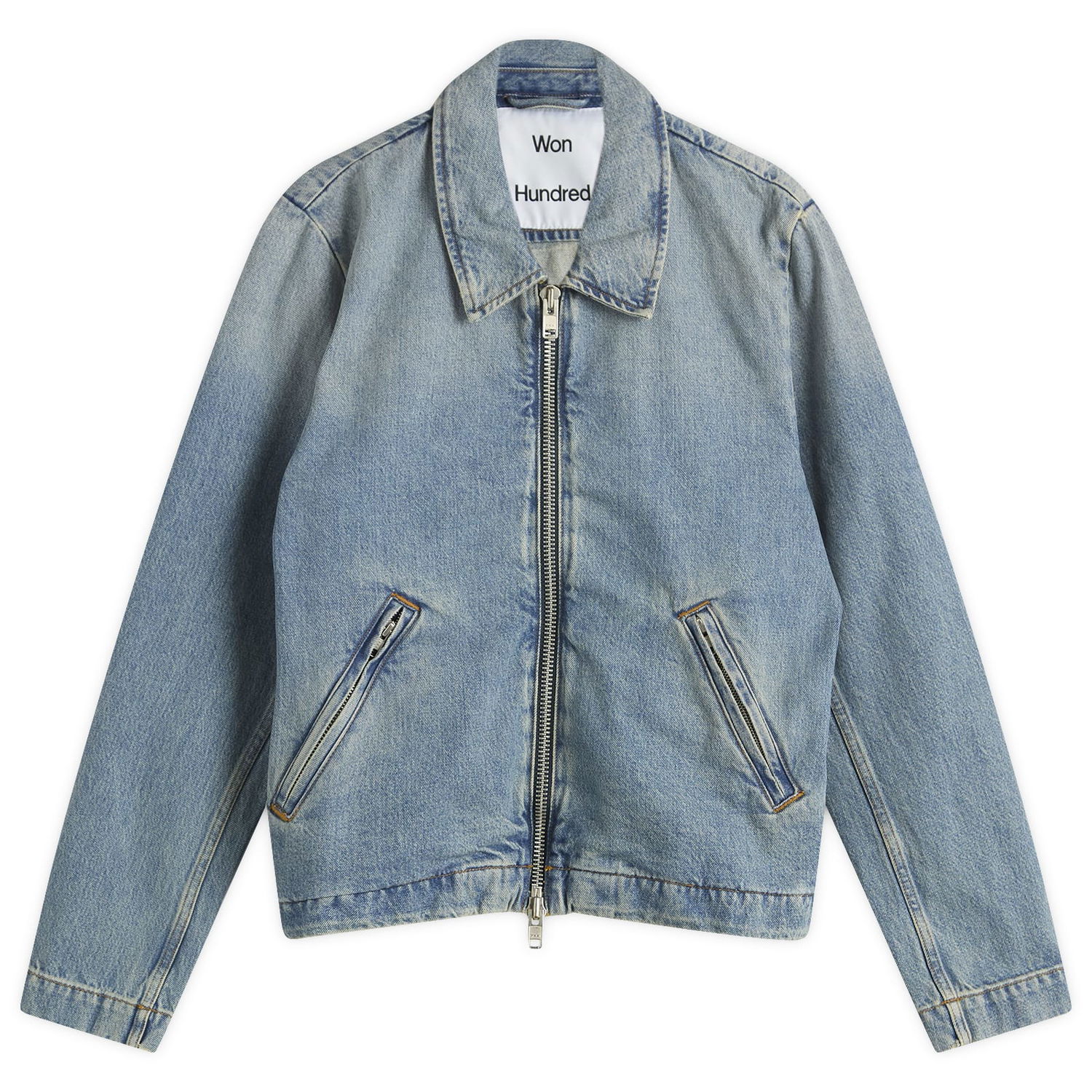 Яке Won Hundred Men's Dutton Denim Jacket, Size Small Синьо | 3753-15028, 1