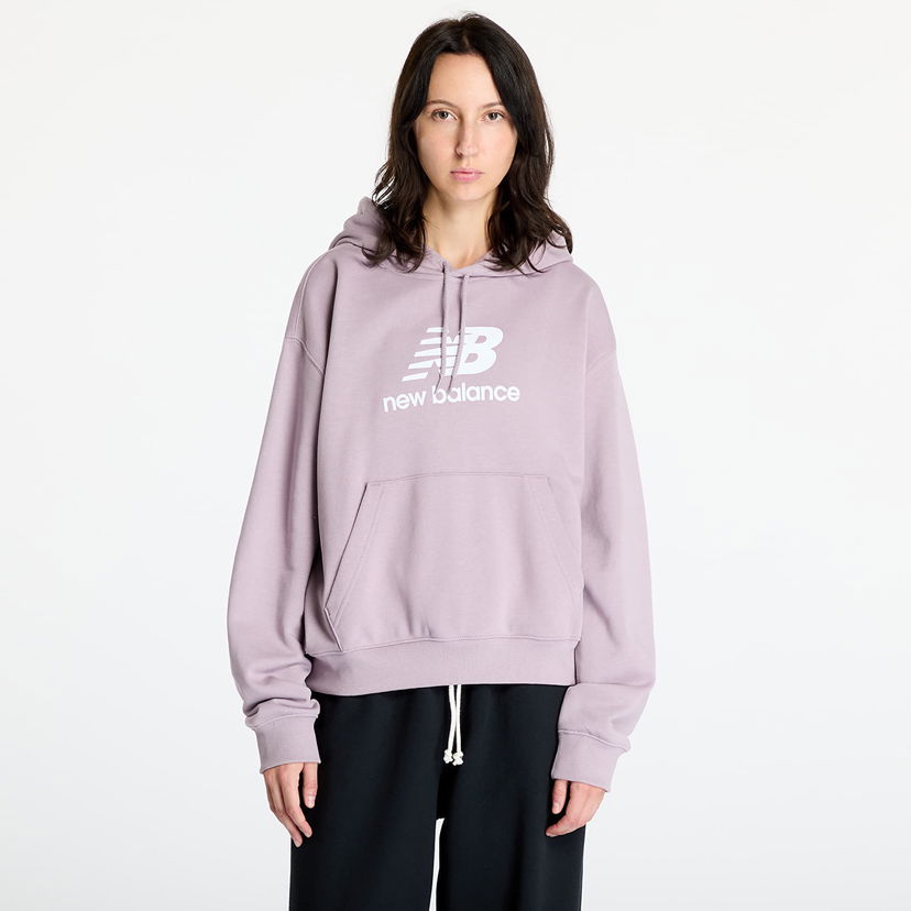 Суитчър New Balance Sport Essentials French Terry Logo Hoodie Ice Wine Лилаво | WT41504ICW