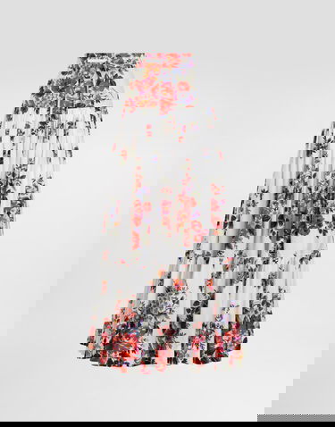 Пола Dolce & Gabbana Dolce & Gabbana Flower Bouquet-print Poplin Long Skirt Многоцветен | F4DC6THS5UUHA5ZO, 0