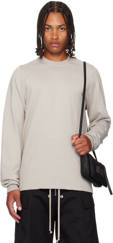 Тениска Rick Owens Rick Owens Concordians Long Sleeve T-Shirt Сиво | RU02E1277 BA, 0
