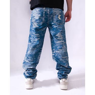 Дънки Karl Kani Karl Kani Og K Distress Camo Five Pocket Denim Pants W30 Синьо | KK-60000106, 3
