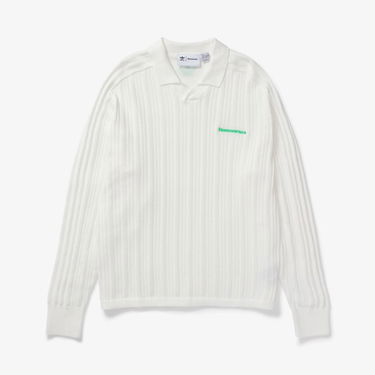 Фланелка adidas Originals Humanrace x Knit Long Sleeve Jersey "Cloud White" Бяло | HZ8138, 3