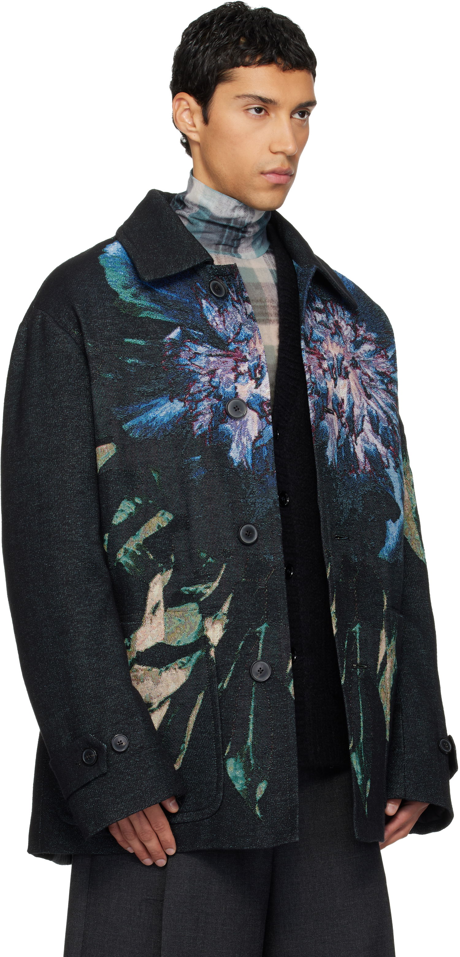Палта Dries Van Noten Dries Van Noten Floral Jacquard Coat Многоцветен | 252-020238-2137, 1