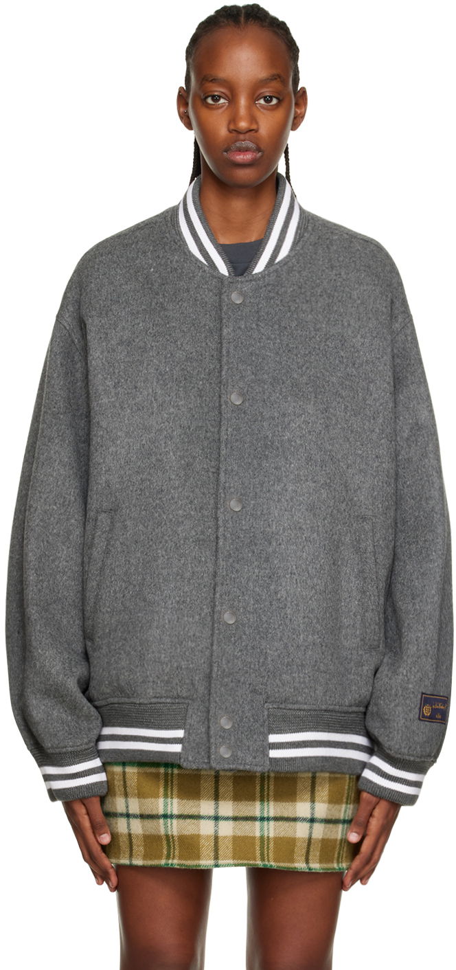 Яке бомбър We11done We11done Oversized Bomber Jacket Сиво | WD-JP3-22-029-U-MG, 0