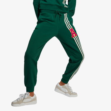 Спортни панталони adidas Originals 3-Stripes Lounge Pants Зелено | IC5240, 1