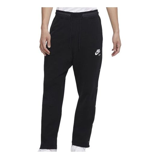 Спортни панталони Nike Sportswear French Terry Embroidered Pattern Long Pants Черно | CU3821-001