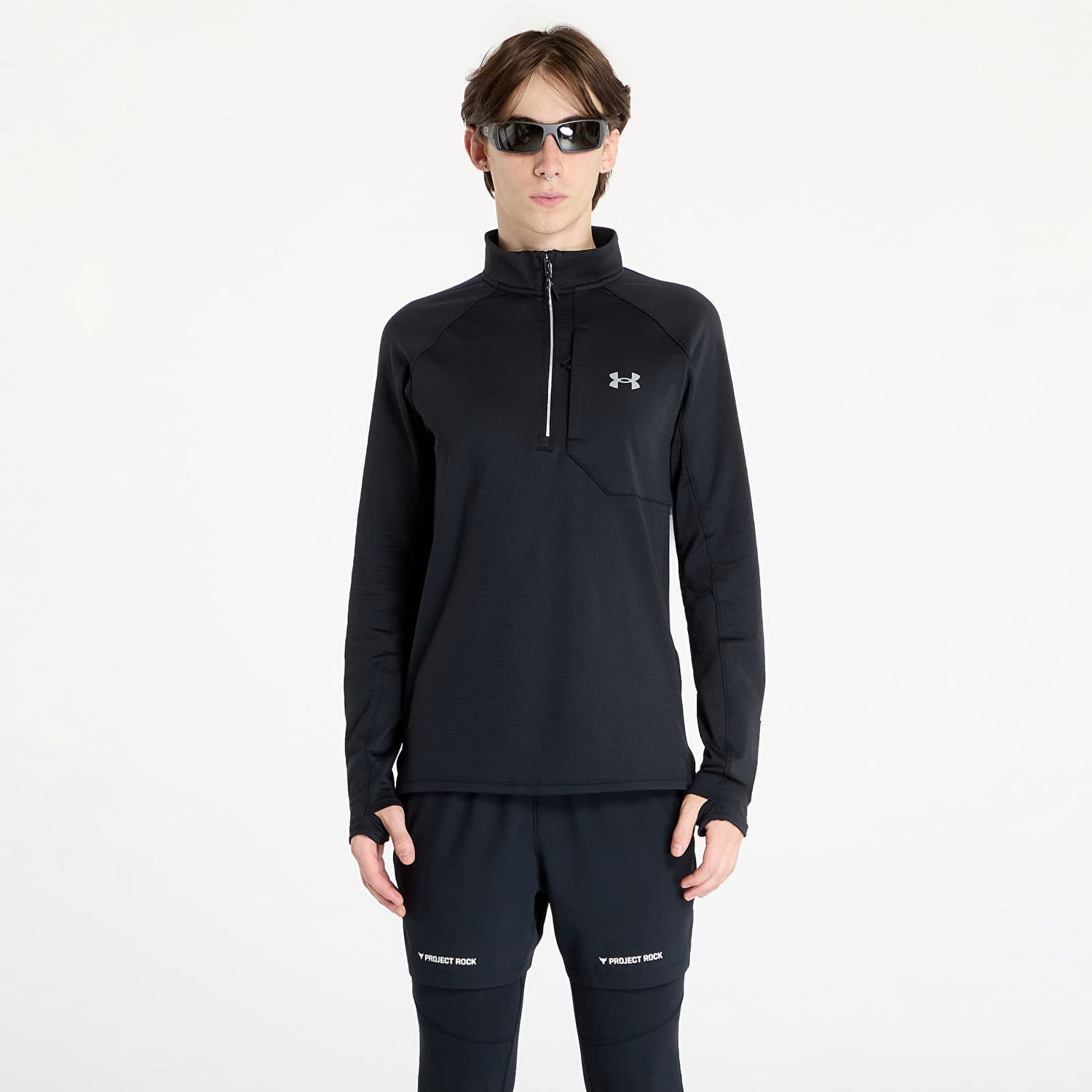 Пуловер Under Armour Launch Elite Half Zip Sweatshirt Черно | 1386676-001, 0