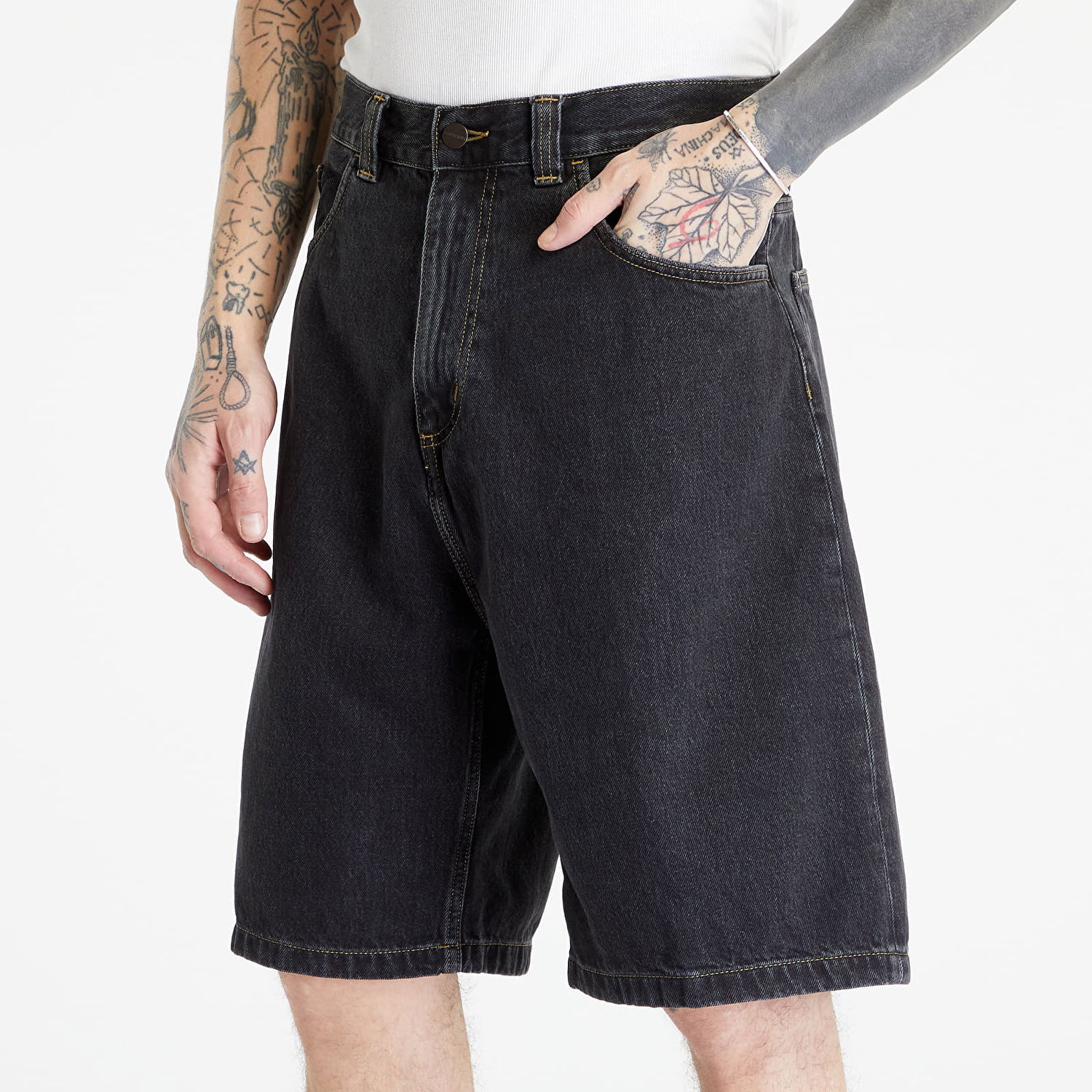 Къси панталони Carhartt WIP Brandon Short XS Черно | I031921.8906, 1