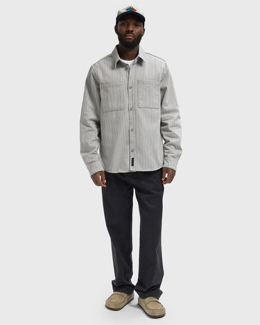 Риза By Parra Meandering Lines Button-Up Shirt Сиво | 54235, 1