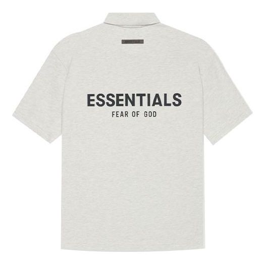 Поло тениска Fear of God Essentials Polo Shirt Сиво | FOG-SS21-661