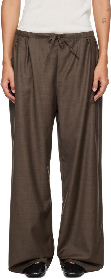 Панталони Loulou de Saison Loulou de Saison Cove Elastic Waisted Trousers Кафяво | COVE LDS, 0