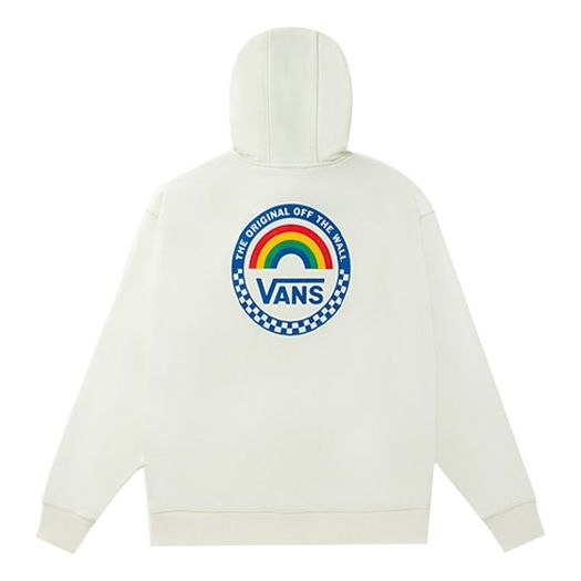 Суитчър Vans Anaheim Rainbow Oversized Hoodie Бяло | VN0A5AUEFS8