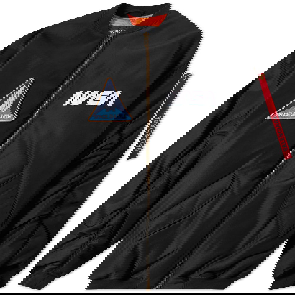 Яке бомбър Balenciaga NASA Oversized Bomber Jacket Черно | 663083-TYD31-1000, 0