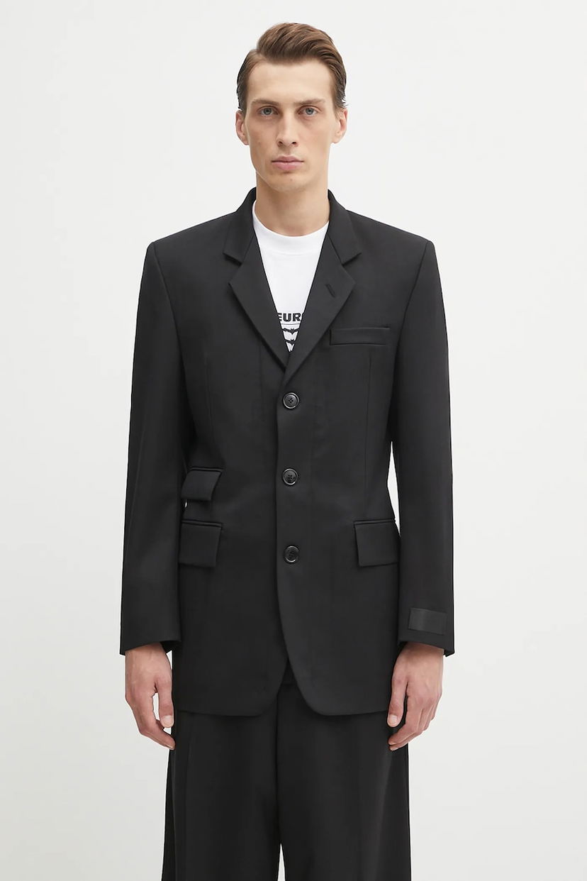 Яке VETEMENTS VETEMENTS Fitted Zip Tailored Blazer Черно | UH76TJ500B