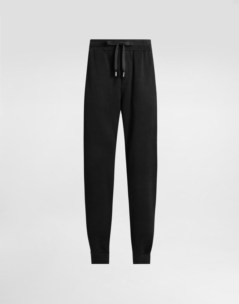 Спортни панталони Dolce & Gabbana Jersey Trousers With Patch Черно | GVS2HZG7PZGN0000