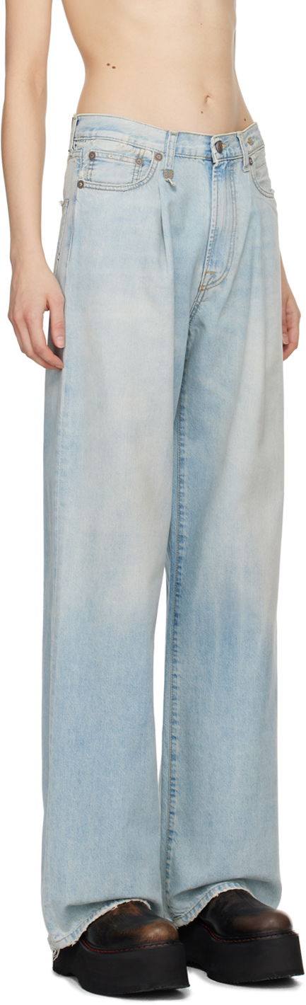 Дънки R13 R13 Damon Pleated Jeans Синьо | R13W3147-897A, 1