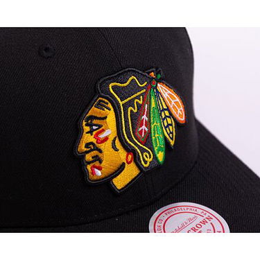 Шапка с козирка Mitchell & Ness NHL Team Ground 2.0 Pro Snapback Chicago Blackhawks Black Черно | HHSS5370-CBHYYPPPBLCK, 3