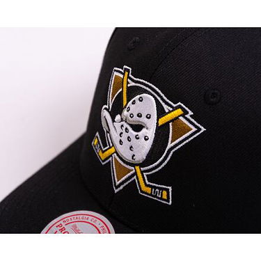 Шапка с козирка Mitchell & Ness NHL Team Ground 2.0 Pro Snapback Anaheim Ducks Black Черно | HHSS5370-ADUYYPPPBLCK, 3