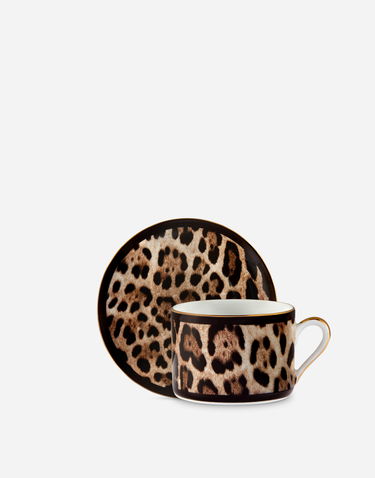 Домашен декор Dolce & Gabbana Casa Leopard Print Gift Box With 2 Porcelain Teacups With Saucers Многоцветен | TC0S24TCA71UL003, 3