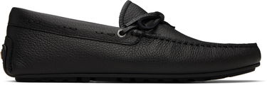 Кецове и обувки BOSS BOSS Grained-Leather Driver Sole Loafers Черно | 50536247, 0