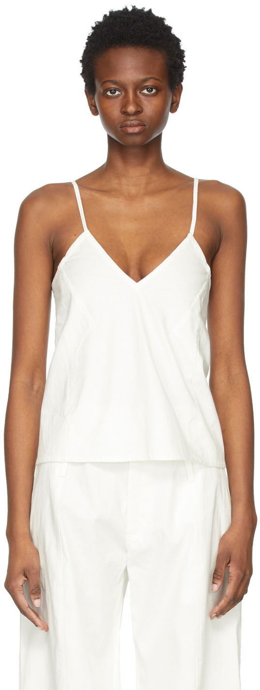 Потник Ambush AMBUSH Linen Camisole Бяло | BWAD004S21FAB0010400, 0