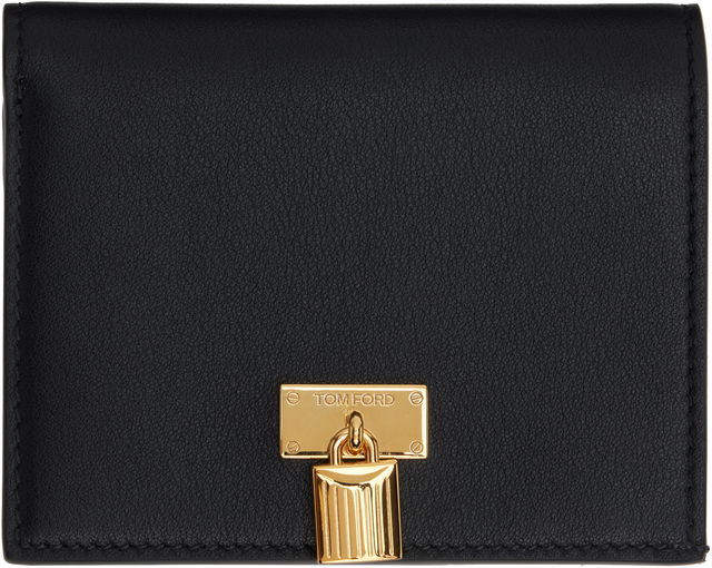 Tom Ford Grain Leather Padlock Compact Wallet