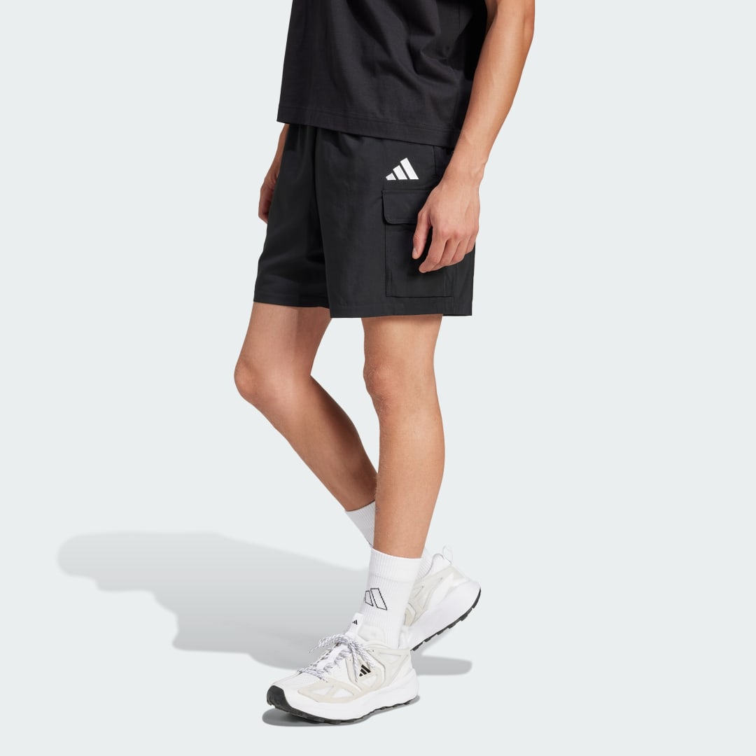 Essentials Small Logo Cargo Shorts, 0