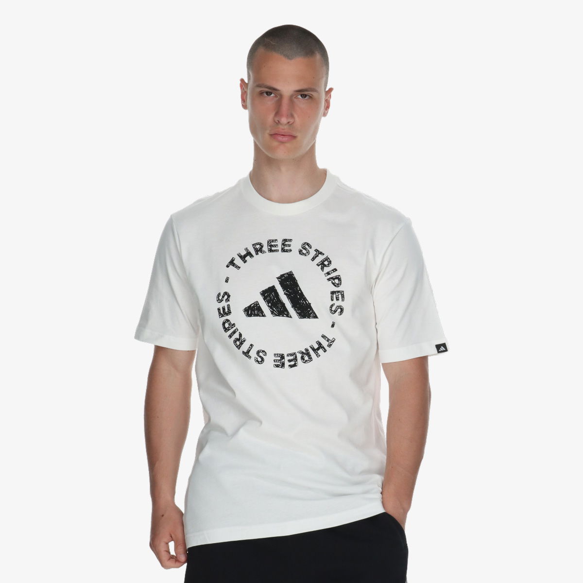 Тениска adidas Originals Sketch Embroidered T-Shirt Бяло | JY8043, 1