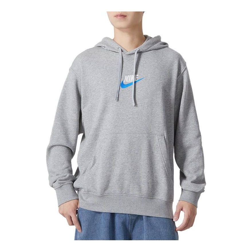 Суитчър Nike Club Pullover Hoodie Сиво | FB7789-063, 0